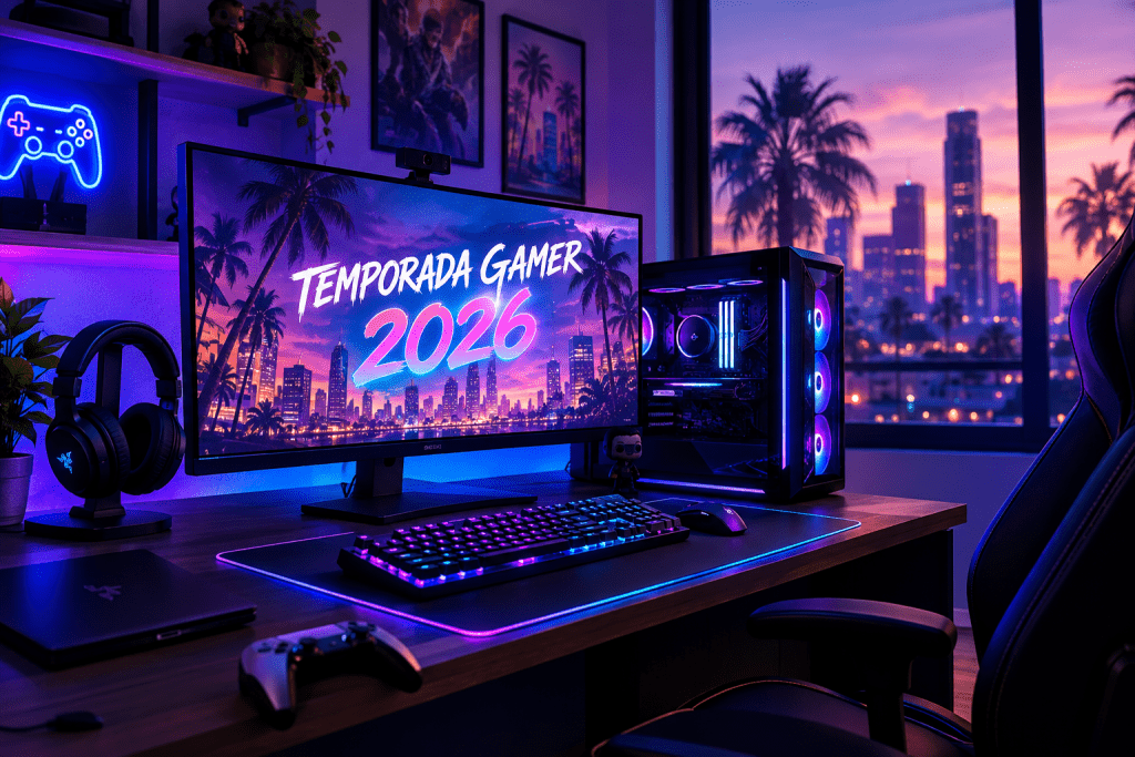 Temporada gamer 2026 y protección de setup gaming